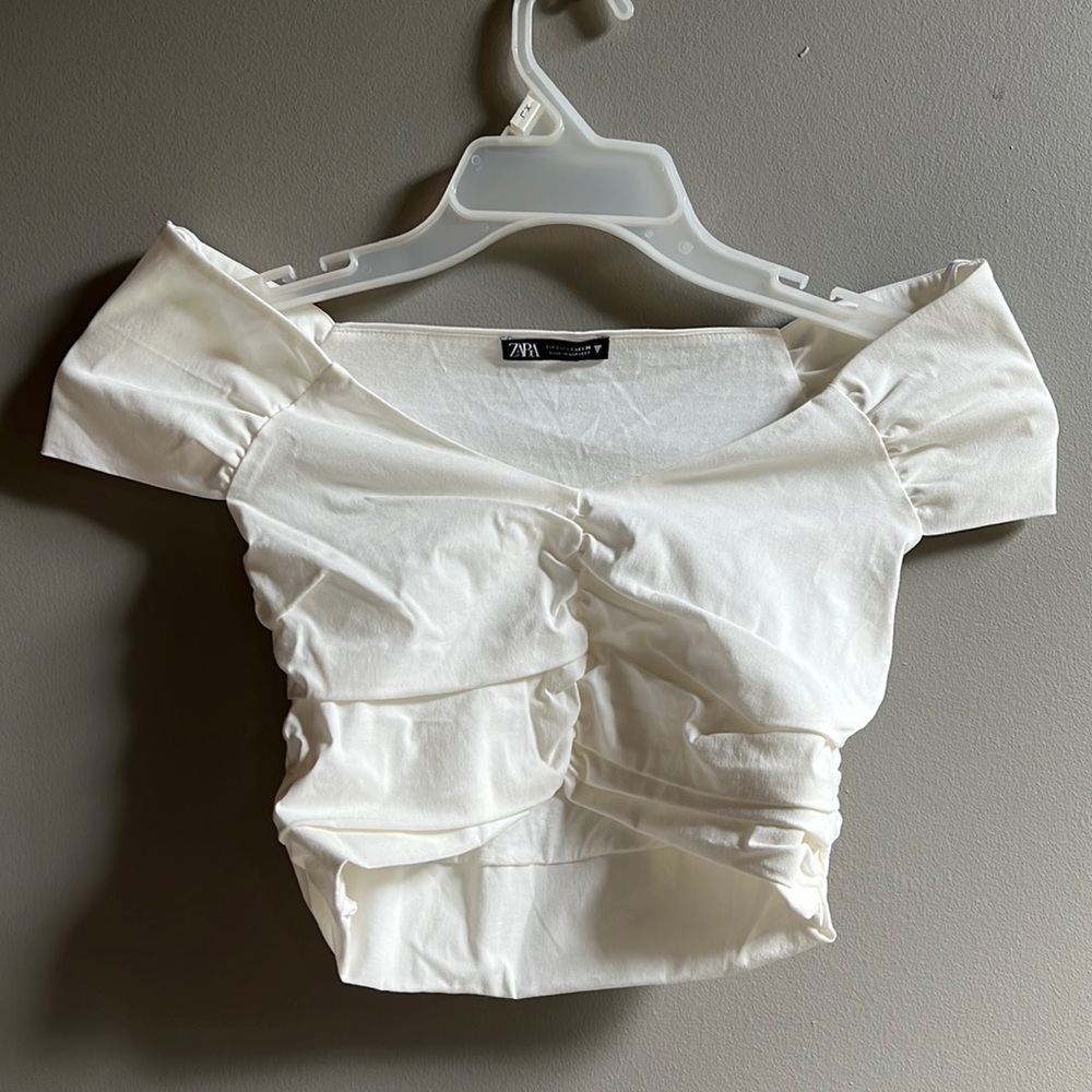 Rouched fitted Crop Top